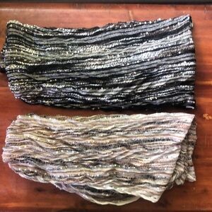 2 Bohemian Neutral Lightweight Infinity Scarves